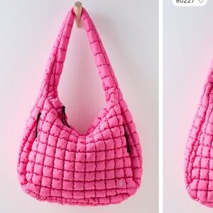 Free People Quilted Carryall Bubblegum